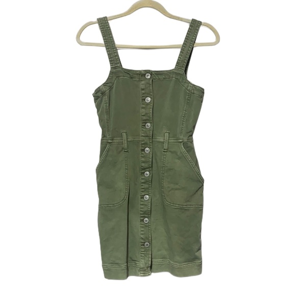 American Eagle Outfitters Dresses & Skirts - American Eagle Green Button Down Denim Mini Dress